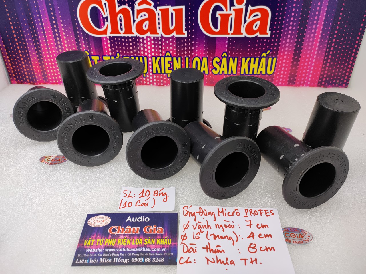 Ống đựng micro loa kéo mẫu 2 Audio Châu Gia