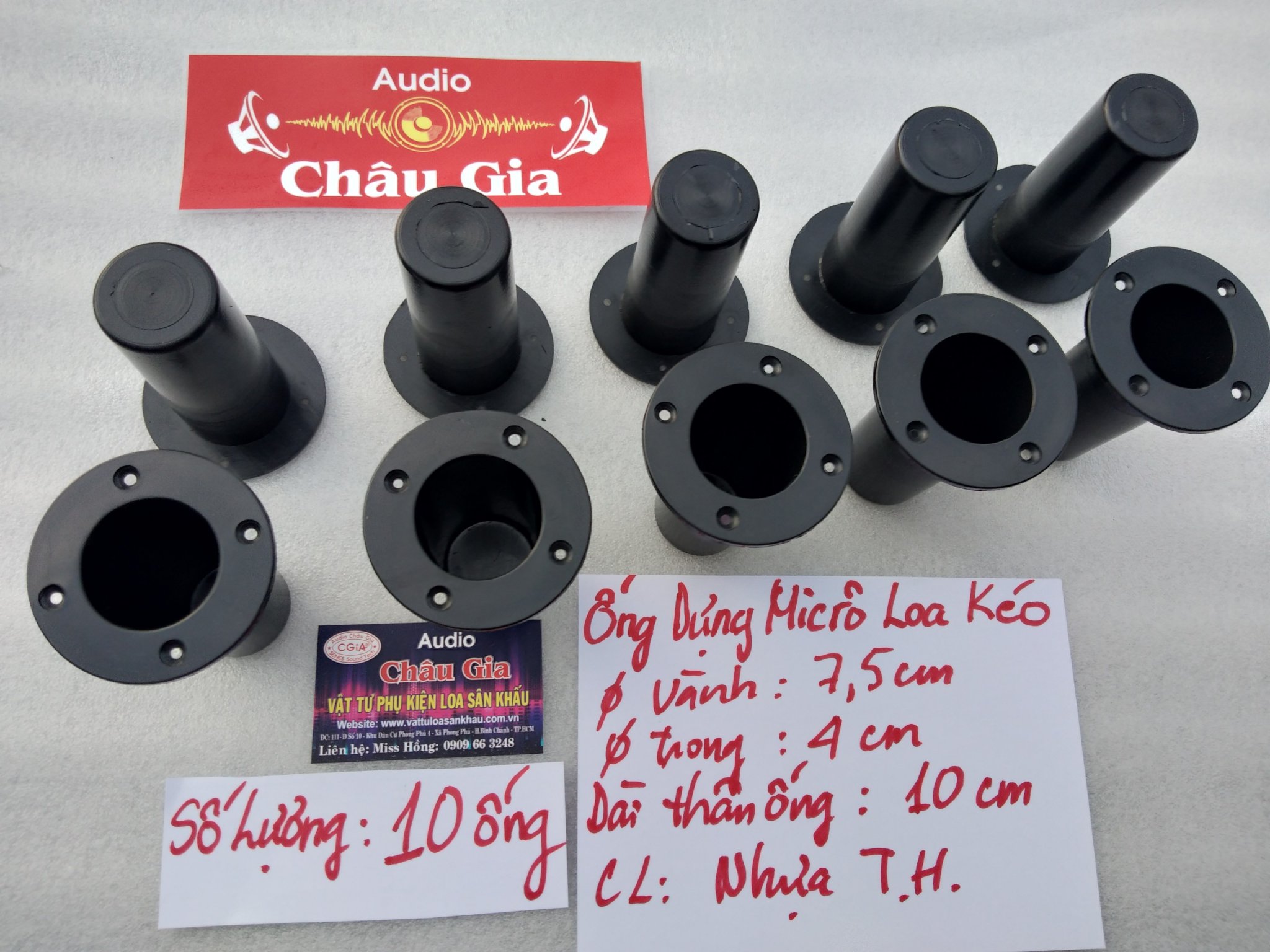 Ống đựng micro loa kéo Audio Châu Gia