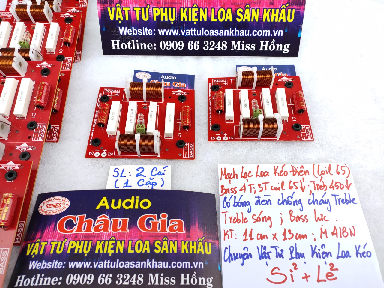 MẠCH LOC LOA KÉO ĐIỆN (COIL 65) AUDIO CHÂU GIA