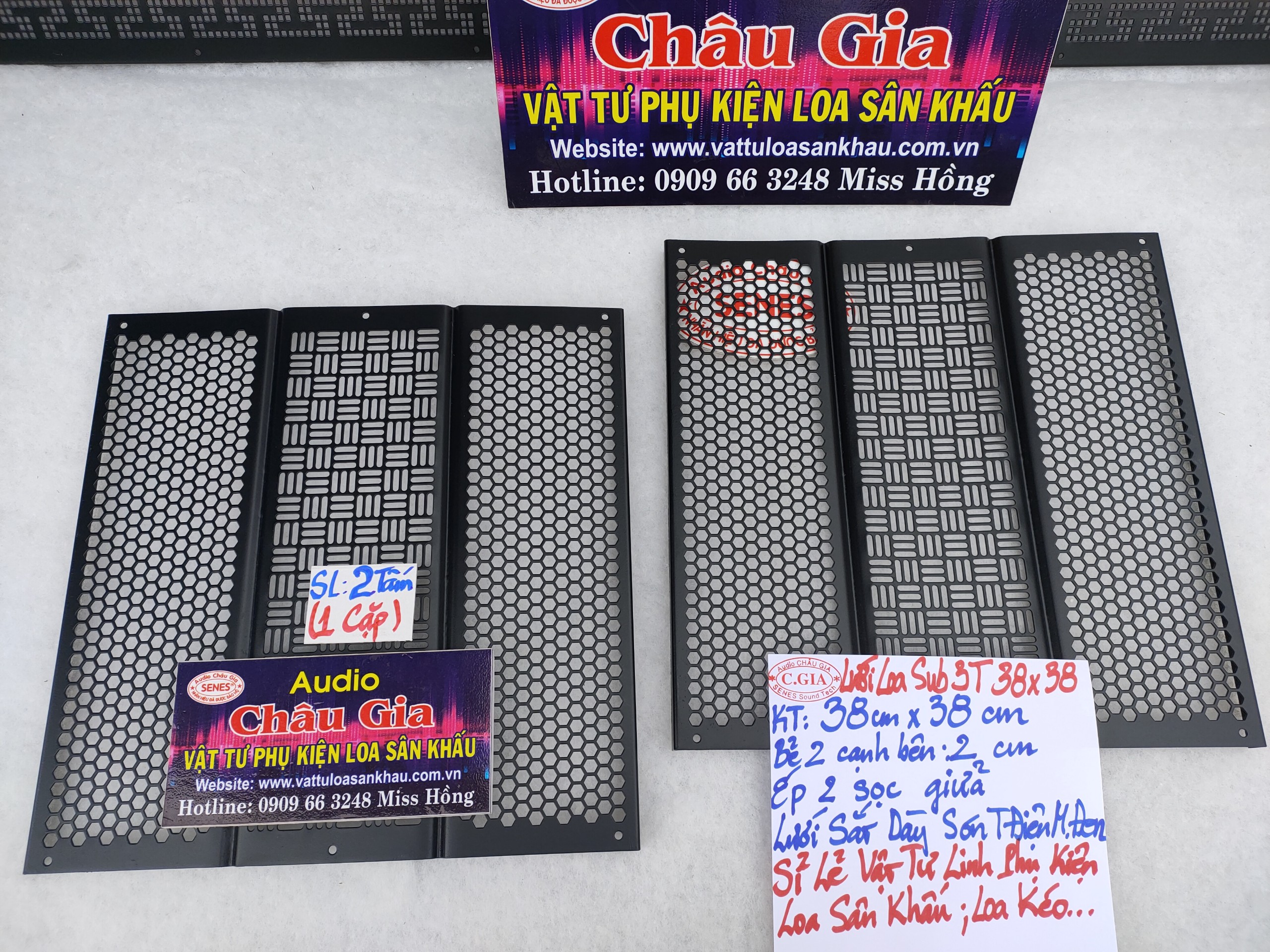 LƯỚI LOA SUB 3 TẤC  AUDIO CHÂU GIA