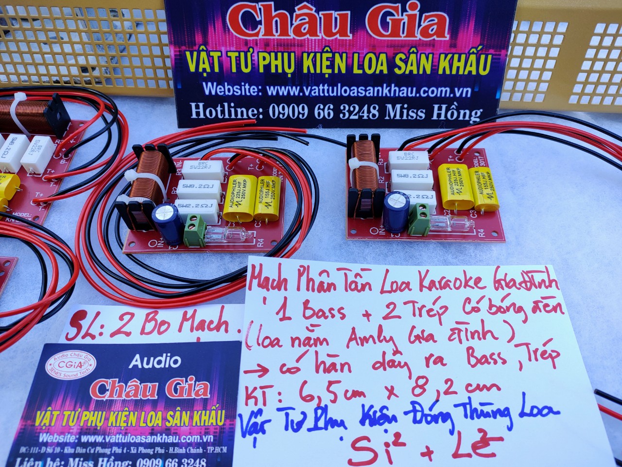 MẠCH PHÂN TẦN LOA KARAOKE GIA ĐÌNH AUDIO CHÂU GIA