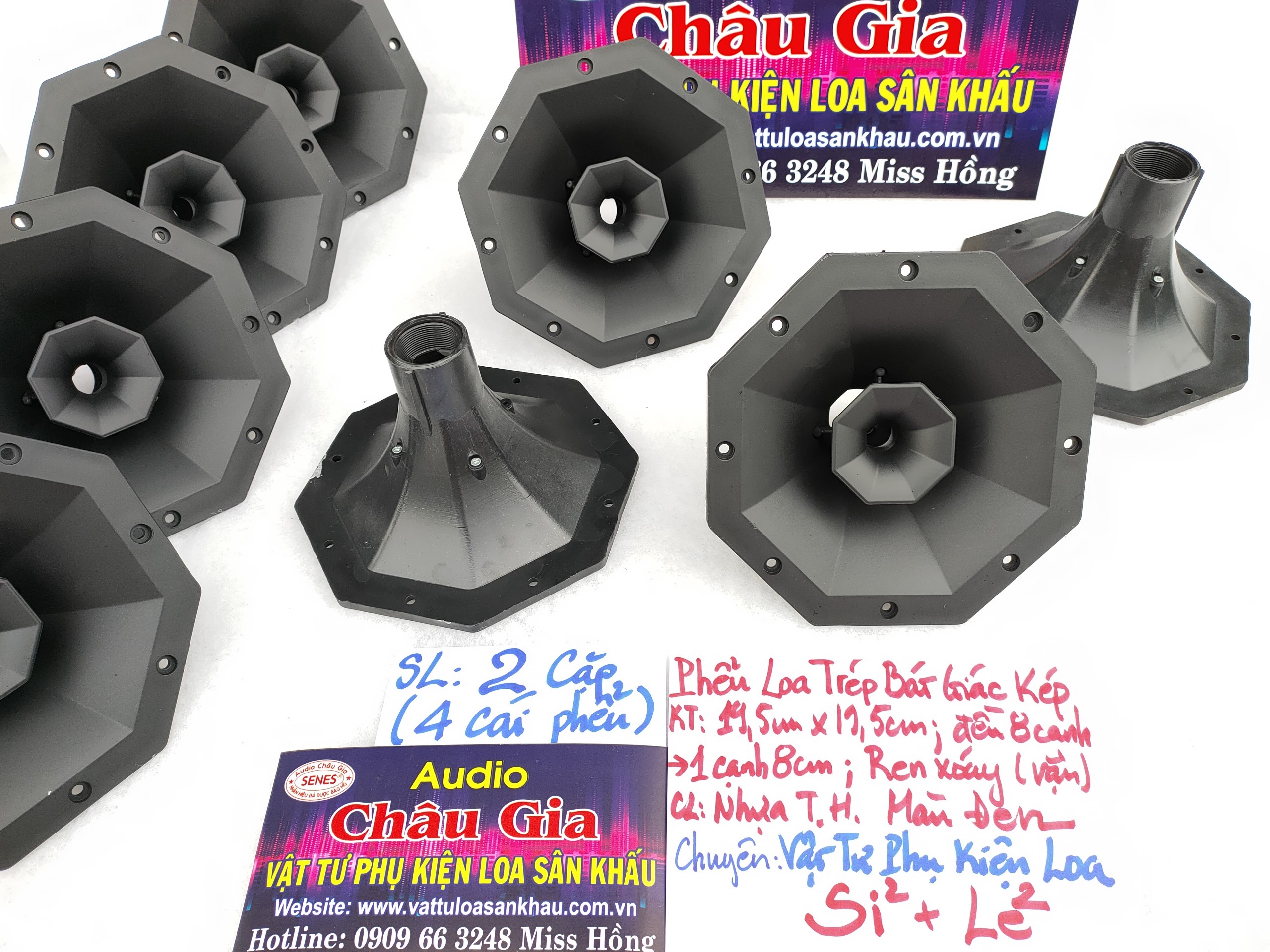 PHỄU LOA TRÉP BÁT GIÁC KÉP AUDIO CHÂU GIA