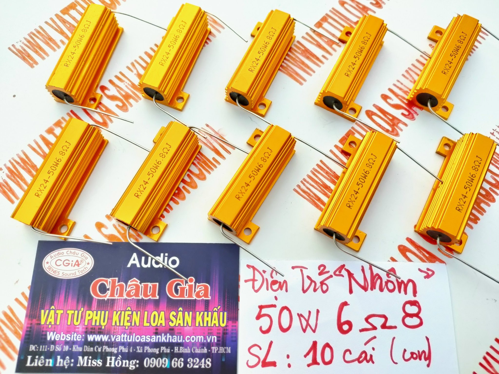 Điện trở nhôm 50w 6.8 Ohm