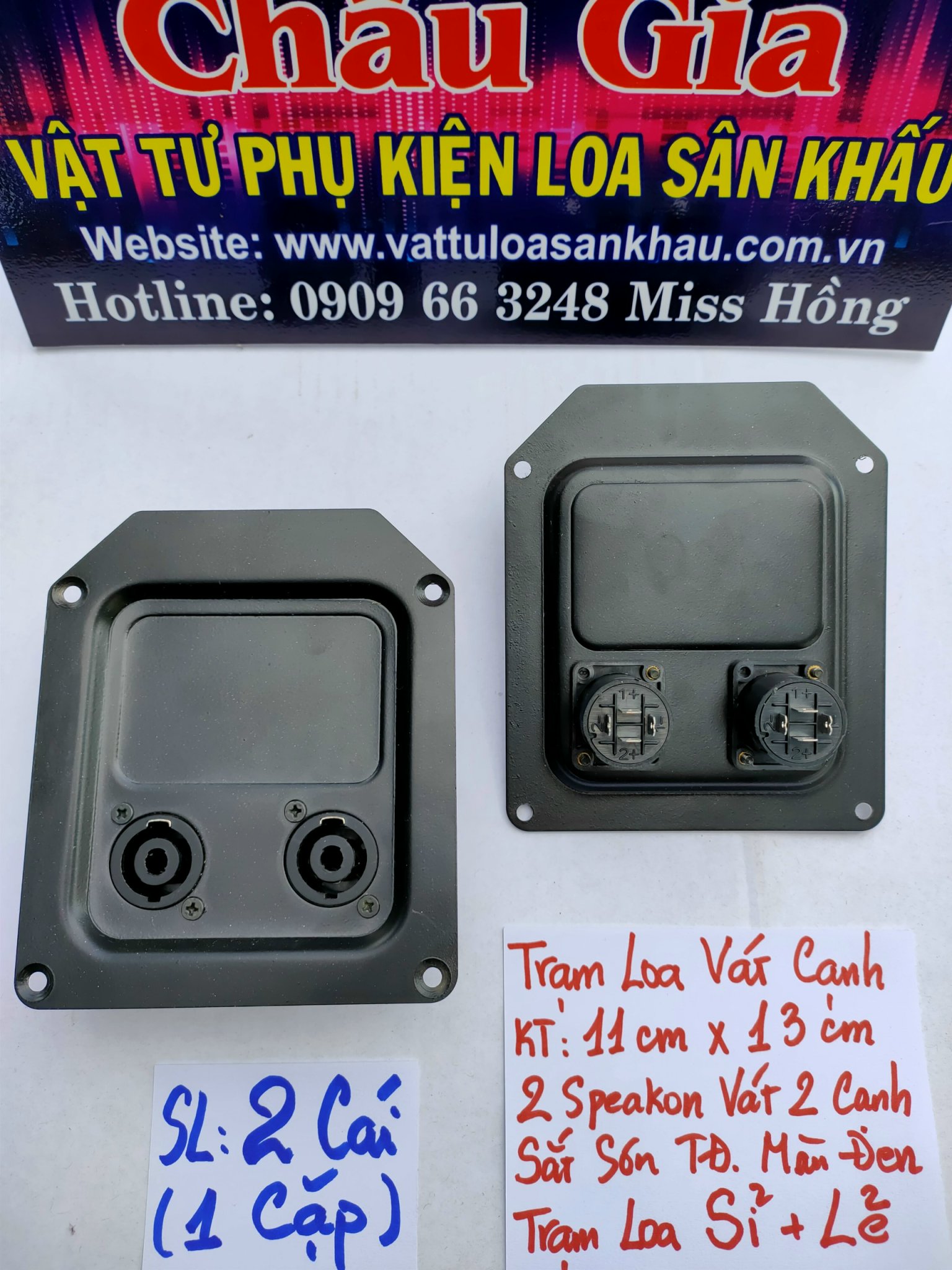 Trạm loa bằng sắt 2 cái Audio Châu Gia