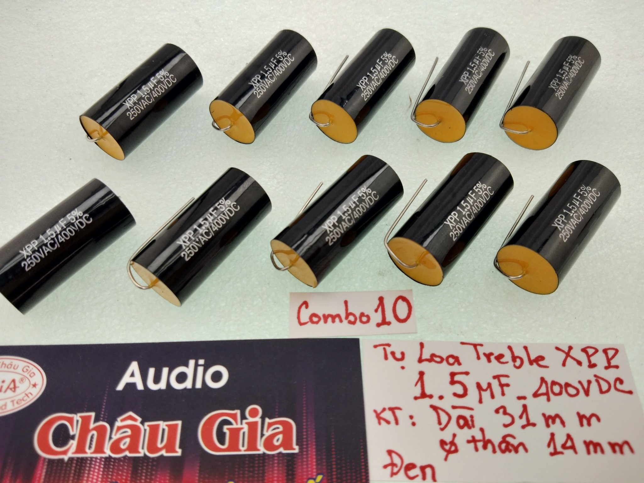 TỤ LOA TREBLE XPP 1.5MF 400VDC AUDIO CHÂU GIA