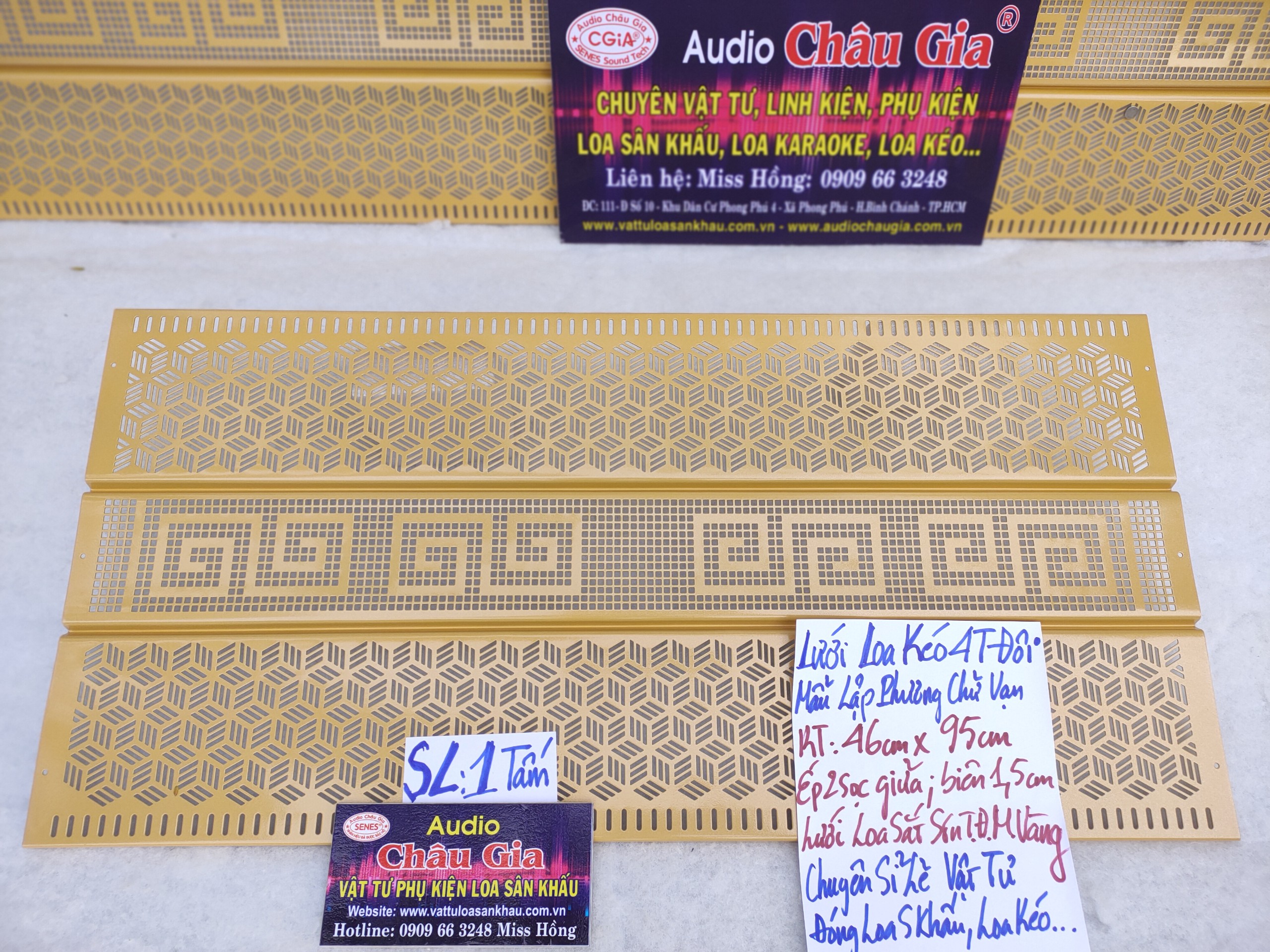 LƯỚI LOA KÉO 4 TẤC ĐÔI - AUDIO CHÂU GIA