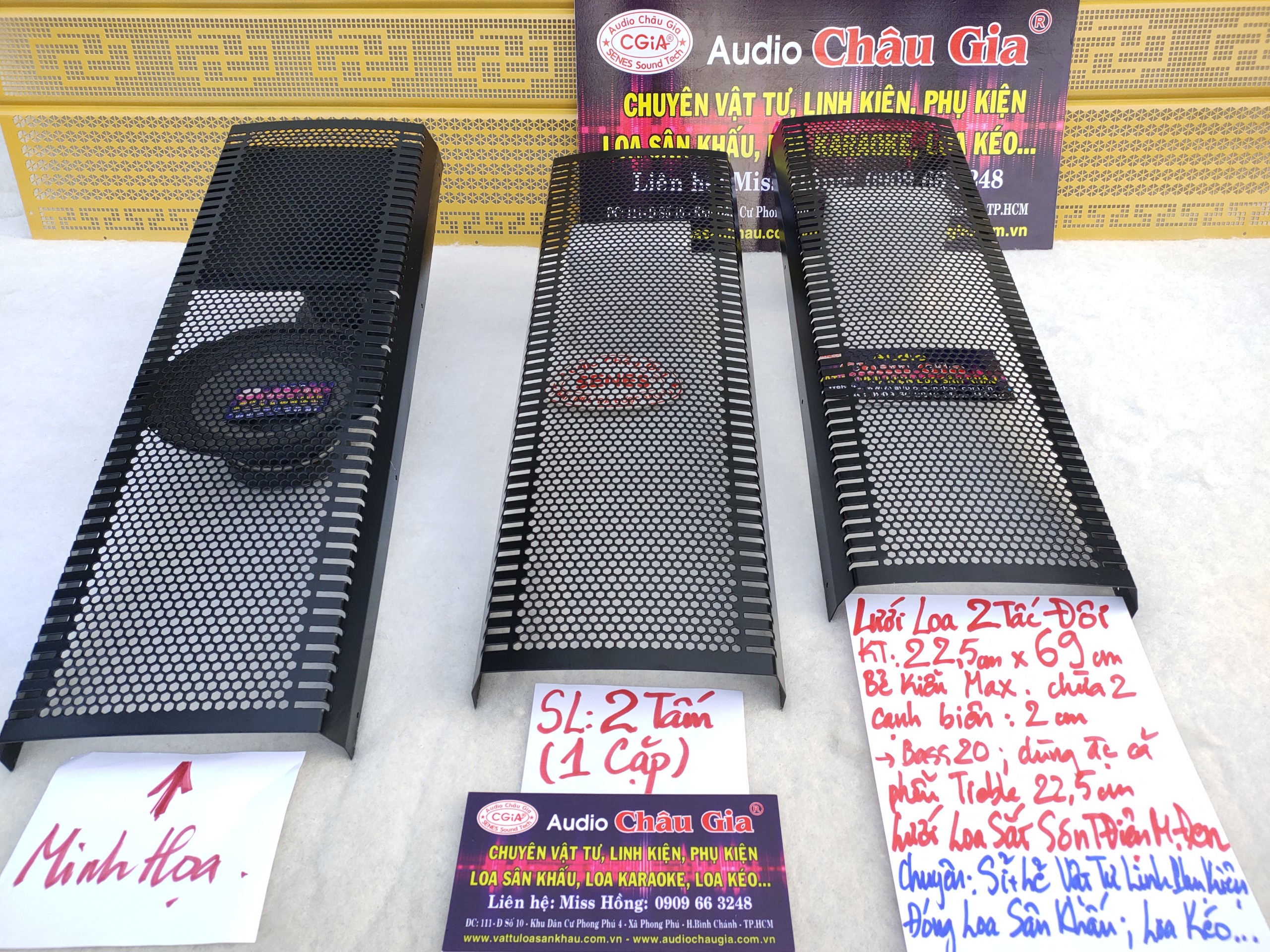 LƯỚI LOA 2 TẤC ĐÔI AUDIO CHÂU GIA