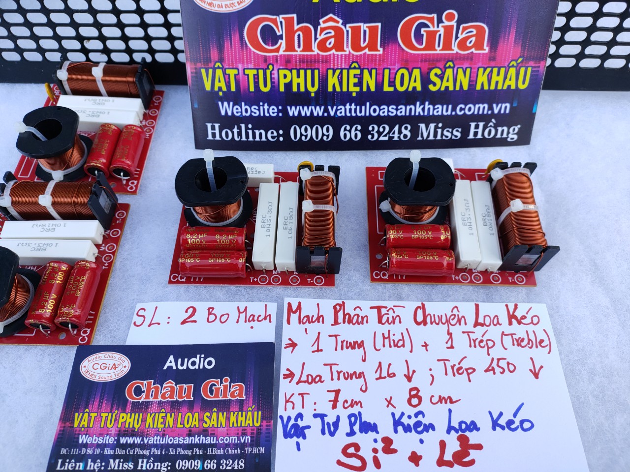 MẠCH PHÂN TẦN CHUYÊN LOA KÉO AUDIO CHÂU GIA