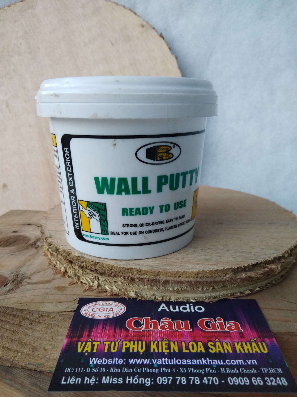 MATIT TRÉT THÙNG LOA WALL PUTTY BOSNY 0.5KG AUDIO CHÂU GIA