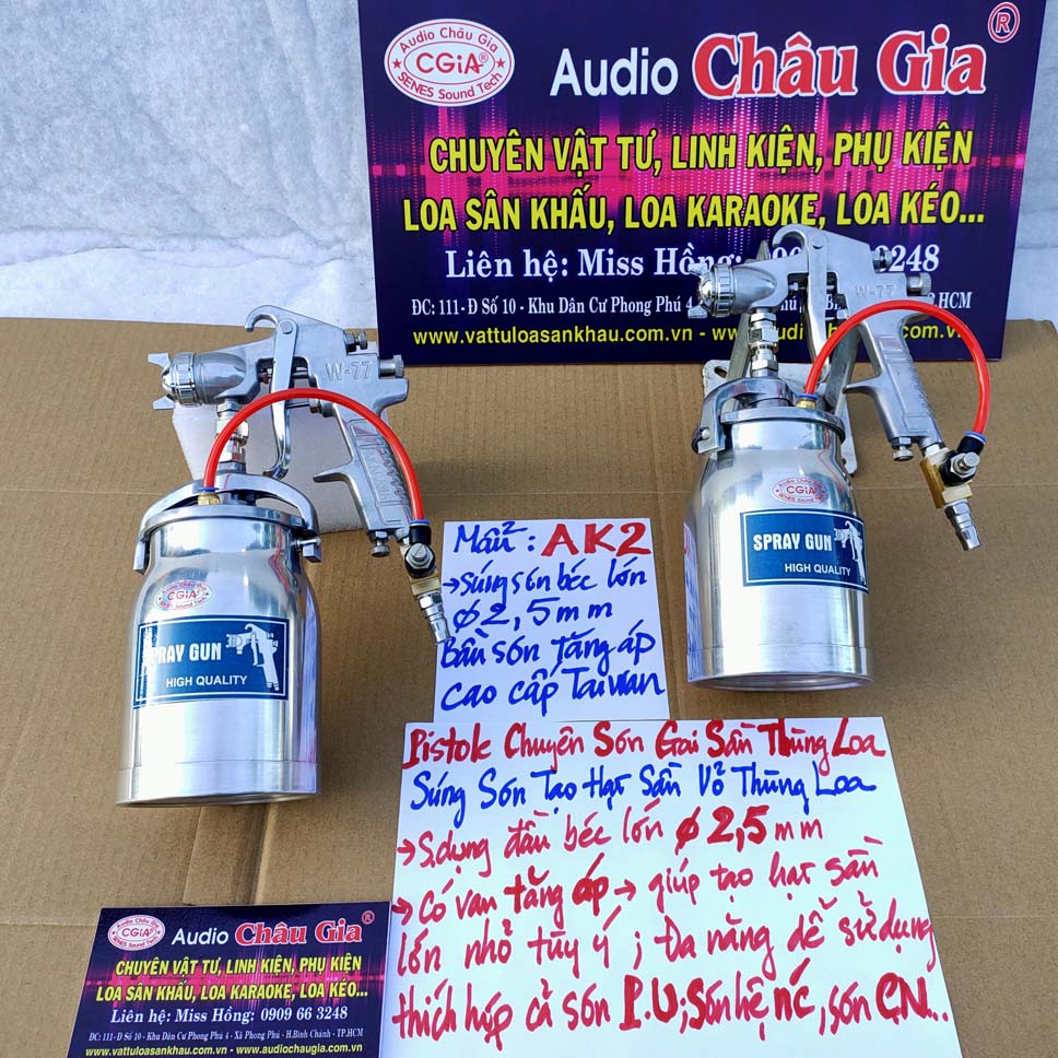 PISTOLE CHUYÊN SƠN GAI SẦN THÙNG LOA AUDIO CHÂU GIA