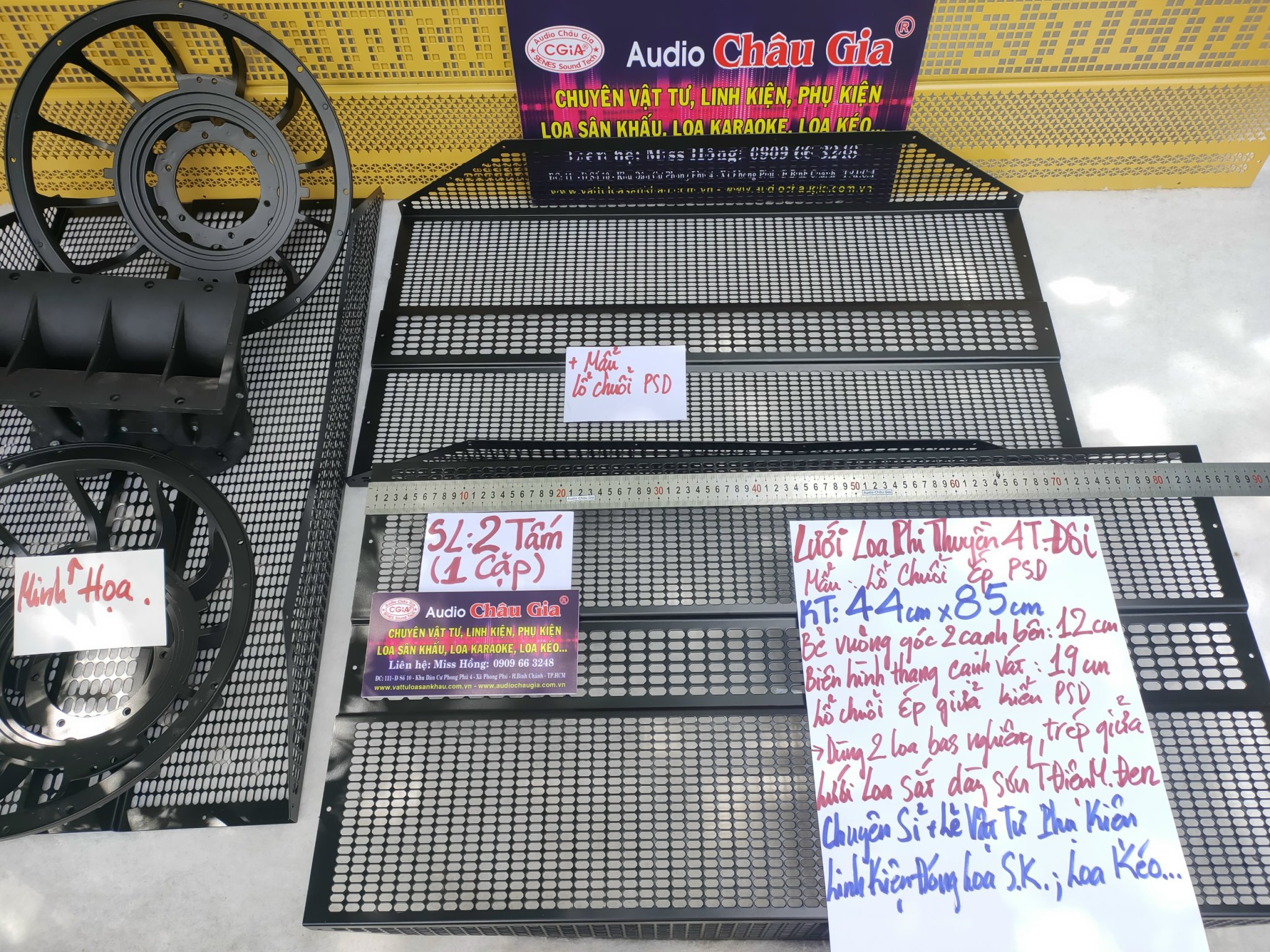 LƯỚI LOA PHI THUYỀN 4 TẤC ĐÔI - AUDIO CHÂU GIA