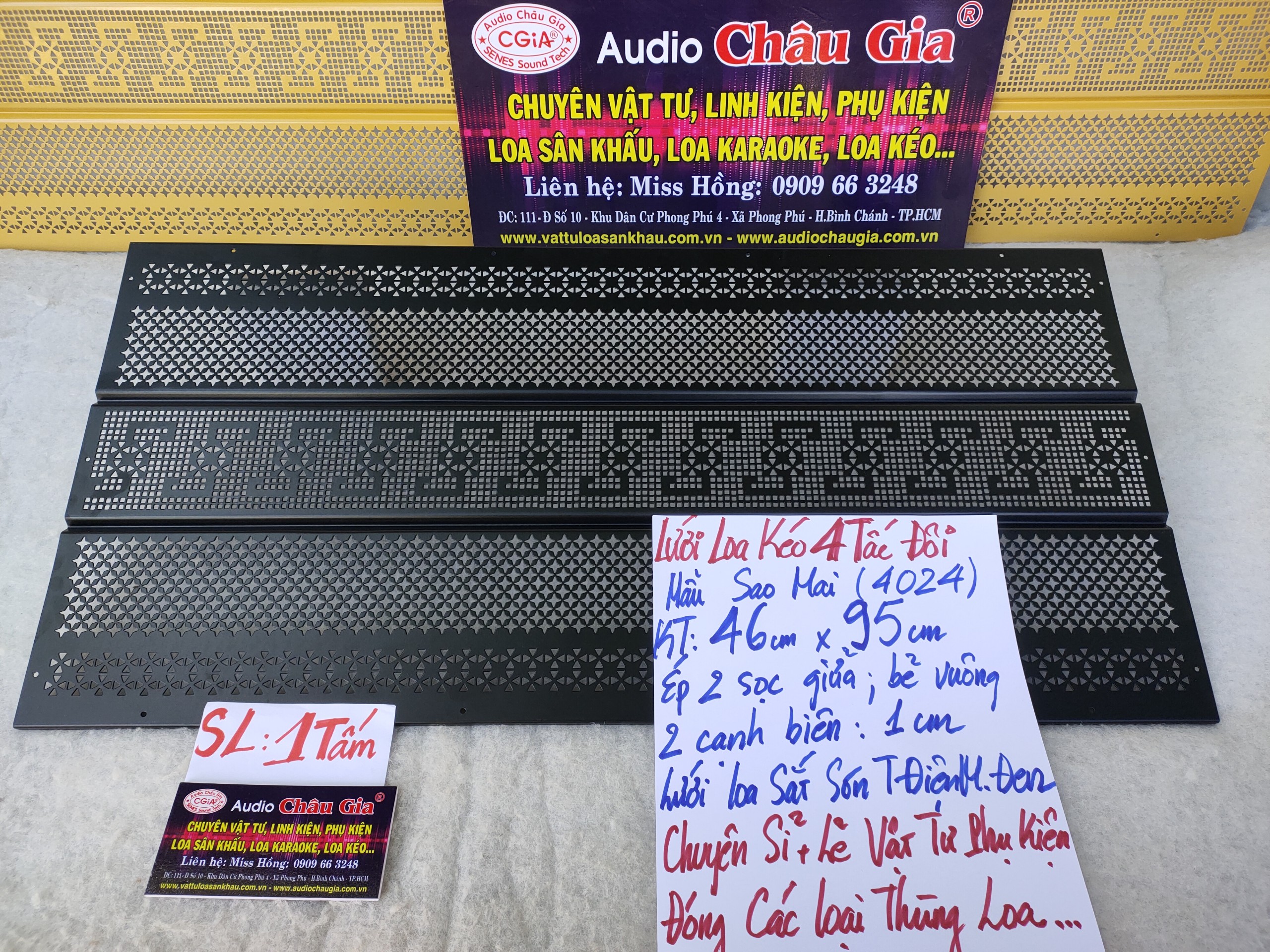 LƯỚI LOA KÉO 4 TẤC ĐÔI - AUDIO CHÂU GIA